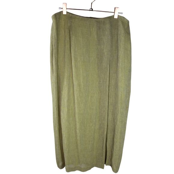 Sigrid Olsen Linen Blend Maxi Skirt Gauzey Woven Lagenlook NWT 12P - Picture 1 of 15